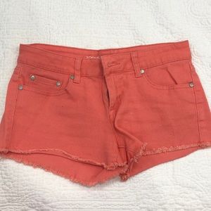 coral shorts